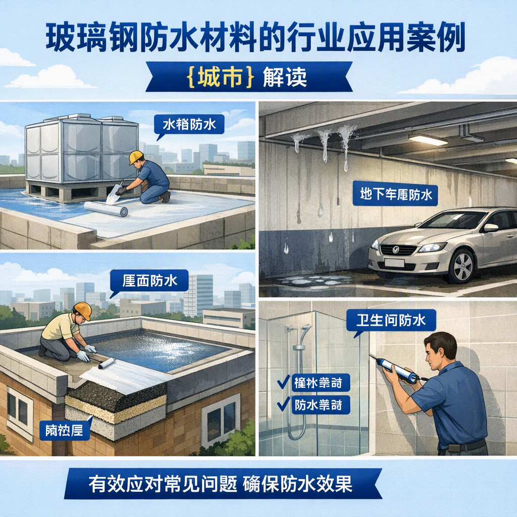玻璃钢防水材料的行业应用案例,柳州解读